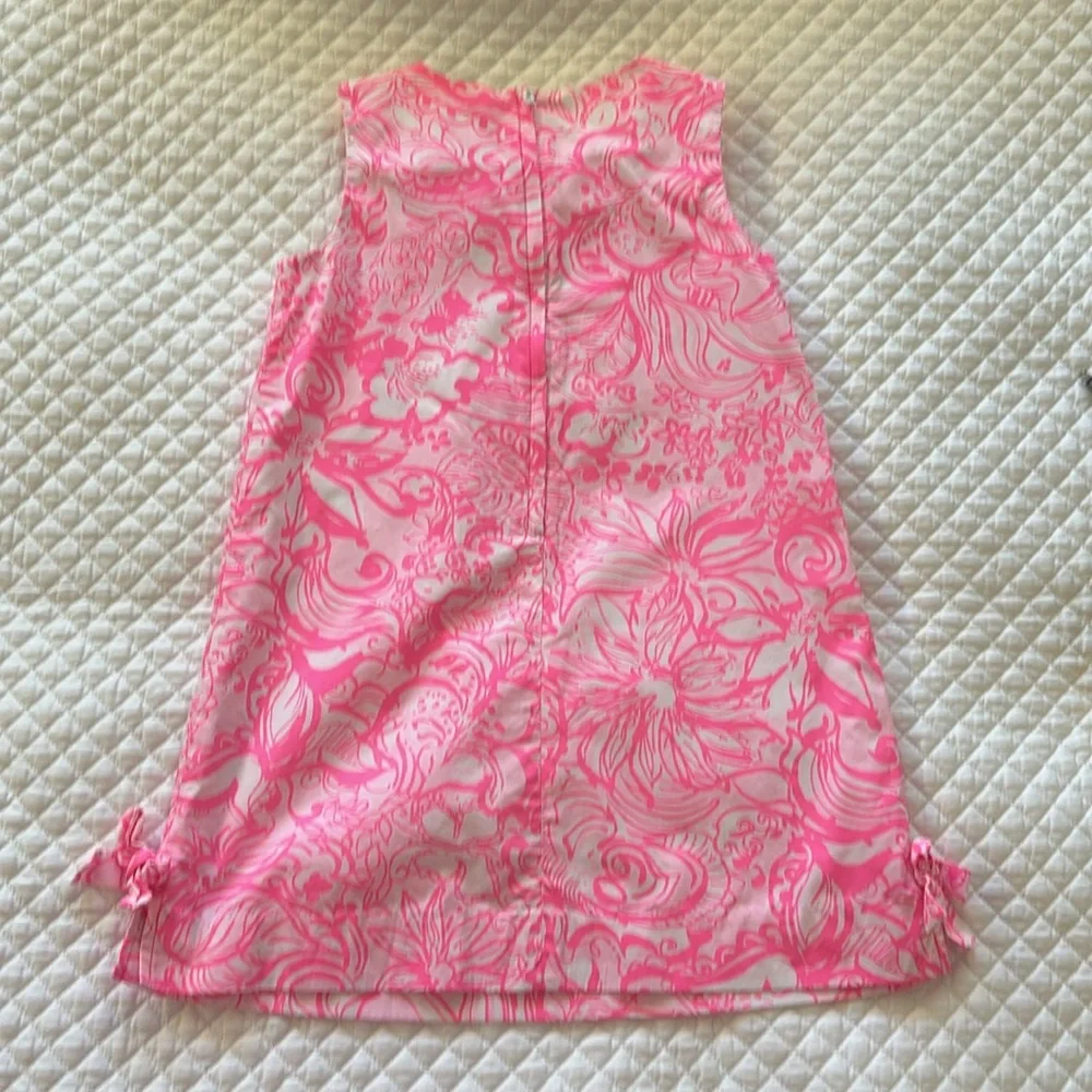 Lilly Pulitzer Girls Little Lilly Classic Shift Dress. Bunny Hop. Size 5 - Picture 4 of 4